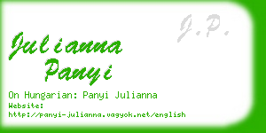 julianna panyi business card